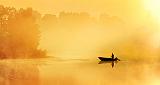 Foggy Sunrise Fisherman_45704-6